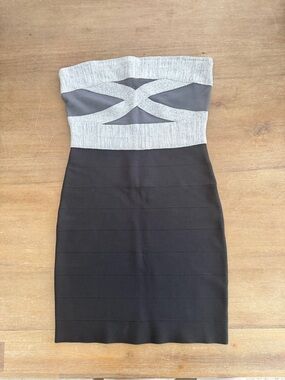 guess strapless denim dress Guess Strapless Denim Corset Mini Dress